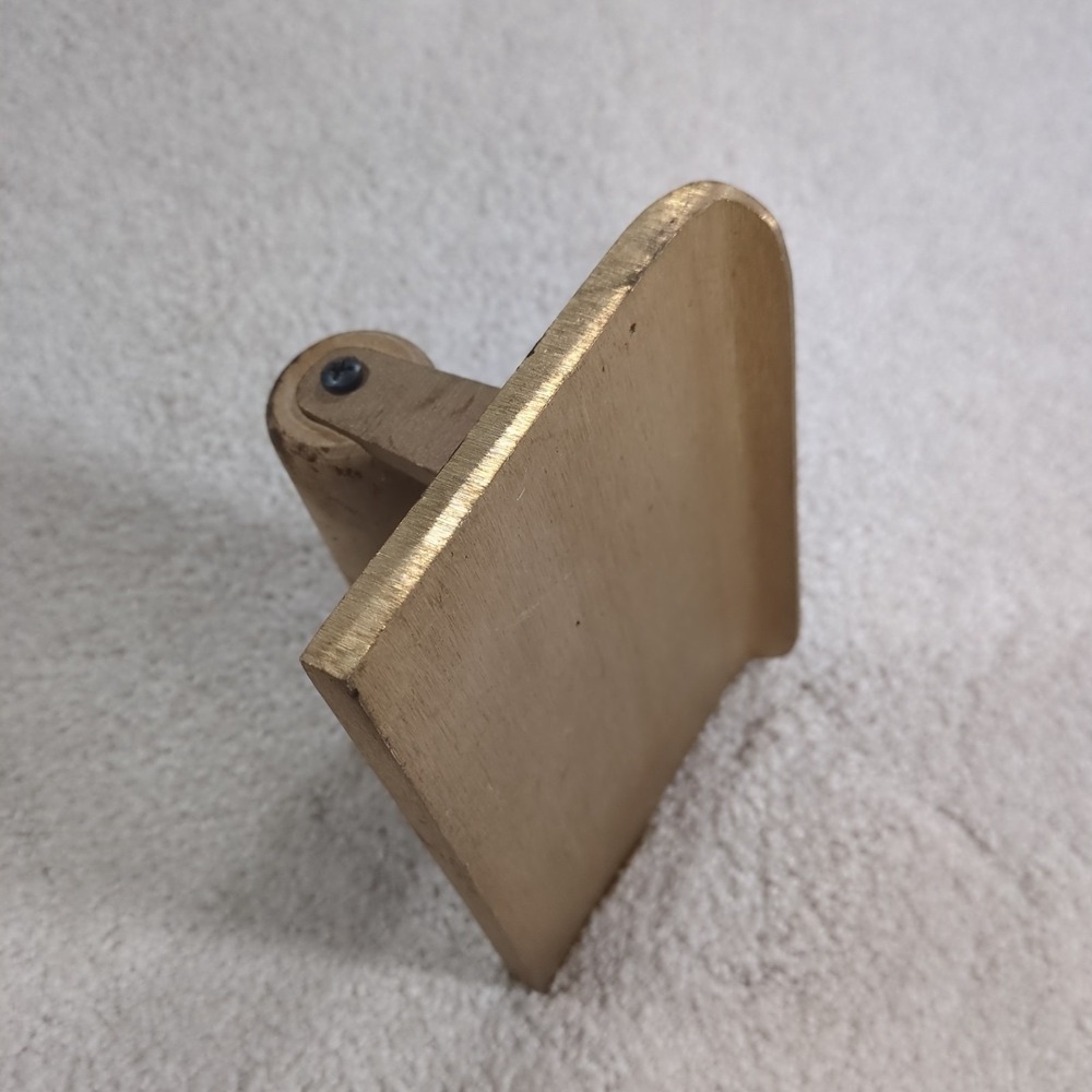 Kraft Tool CF 313 6" x 4" 1/4"R Bronze Edger with Wood Handle 5/8" Lip